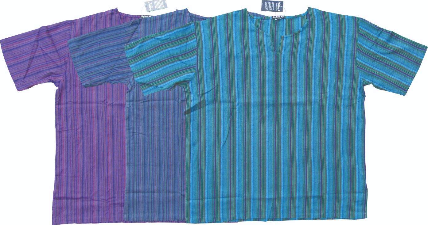 Mens Cotton Half Sleeve Kurta Stripy (XXL-4XL)